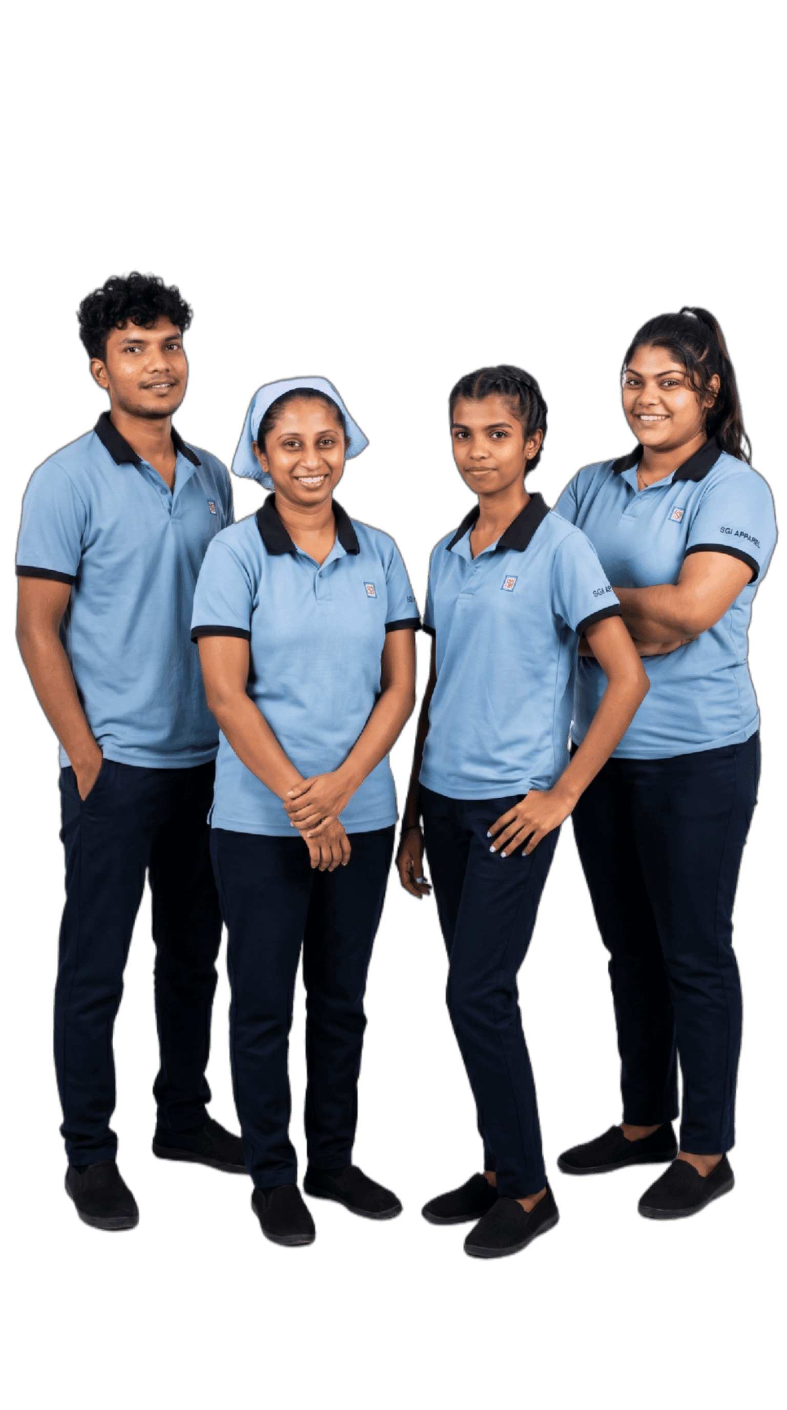 SGI Apparels production team in uniform
