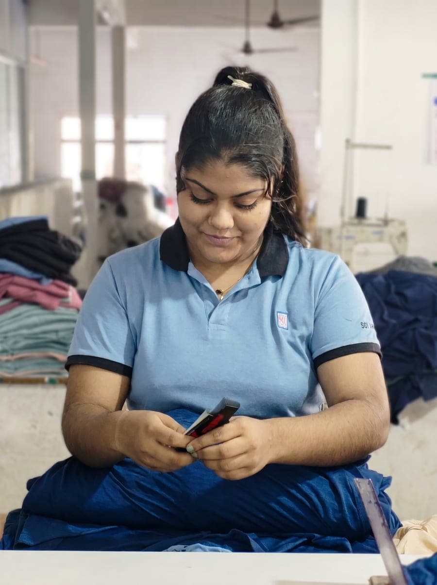 SGI Apparels specialist preparing private label garment details